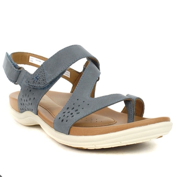 Rockport Cobb Hill Rubey Blue Sling Thong Sandals Sport Comfort Durable 10 W - Picture 1 of 7